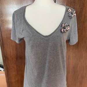 Alobe Star Embellished Top - size L